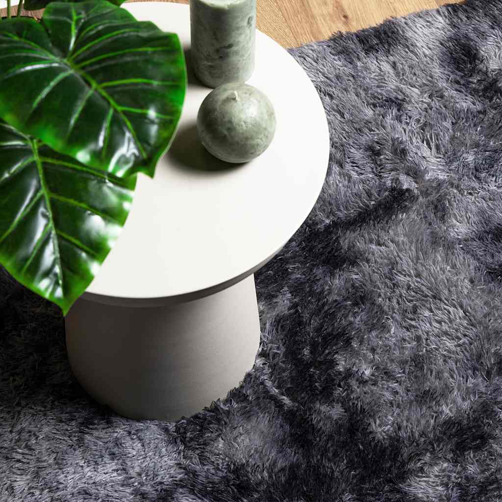 Shaggy Rug High Pile NAVARRA Dark Grey 120x170 cm Polyester