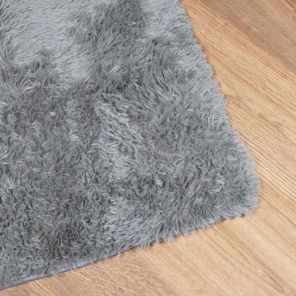 Shaggy Rug High Pile NAVARRA Light Grey 120x170 cm Polyester