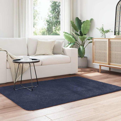Shaggy Rug High Pile NAVARRA Navy 120x170 cm Polyester