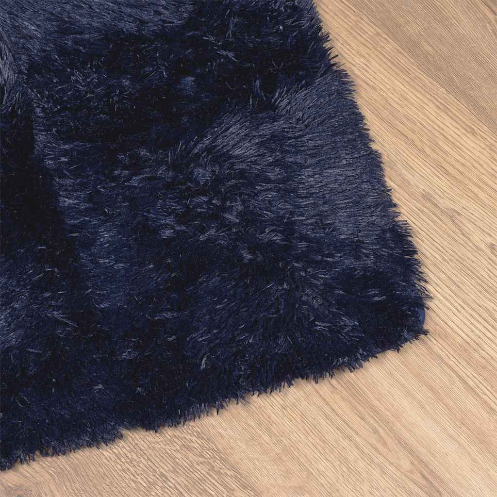 Shaggy Rug High Pile NAVARRA Navy 120x170 cm Polyester