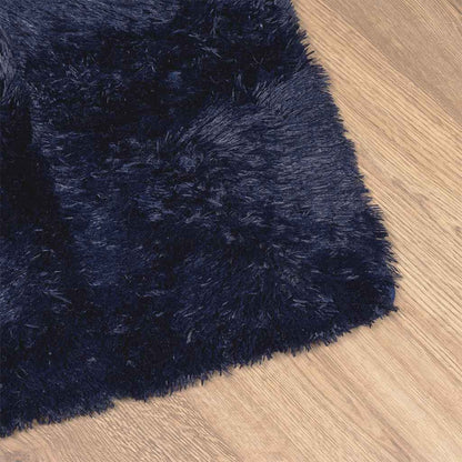 Shaggy Rug High Pile NAVARRA Navy 120x170 cm Polyester