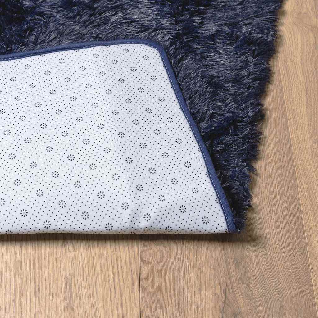 Shaggy Rug High Pile NAVARRA Navy 120x170 cm Polyester