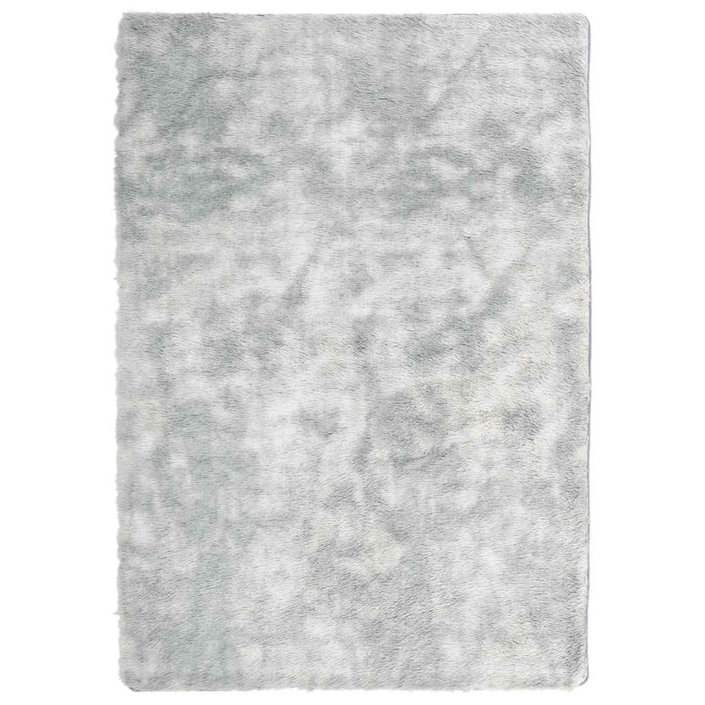 Shaggy Rug High Pile NAVARRA Silver Grey 120x170 cm Polyester