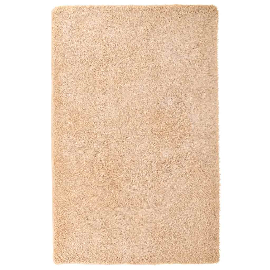 Shaggy Rug High Pile NAVARRA Beige 130x200 cm Polyester