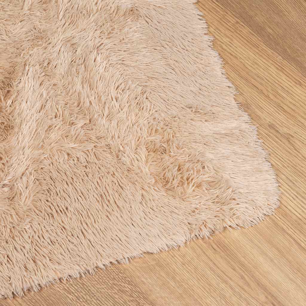 Shaggy Rug High Pile NAVARRA Beige 130x200 cm Polyester