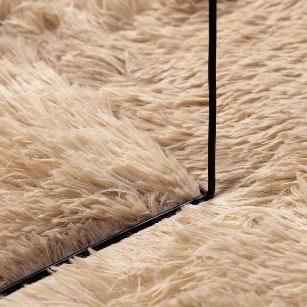 Shaggy Rug High Pile NAVARRA Beige 130x200 cm Polyester