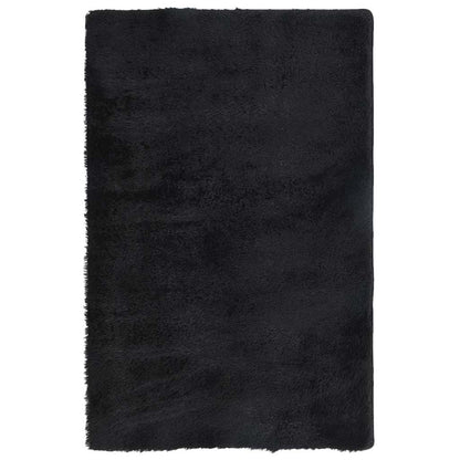 Shaggy Rug High Pile NAVARRA Black 130x200 cm Polyester