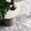 Shaggy Rug High Pile NAVARRA Light Grey 130x200 cm Polyester