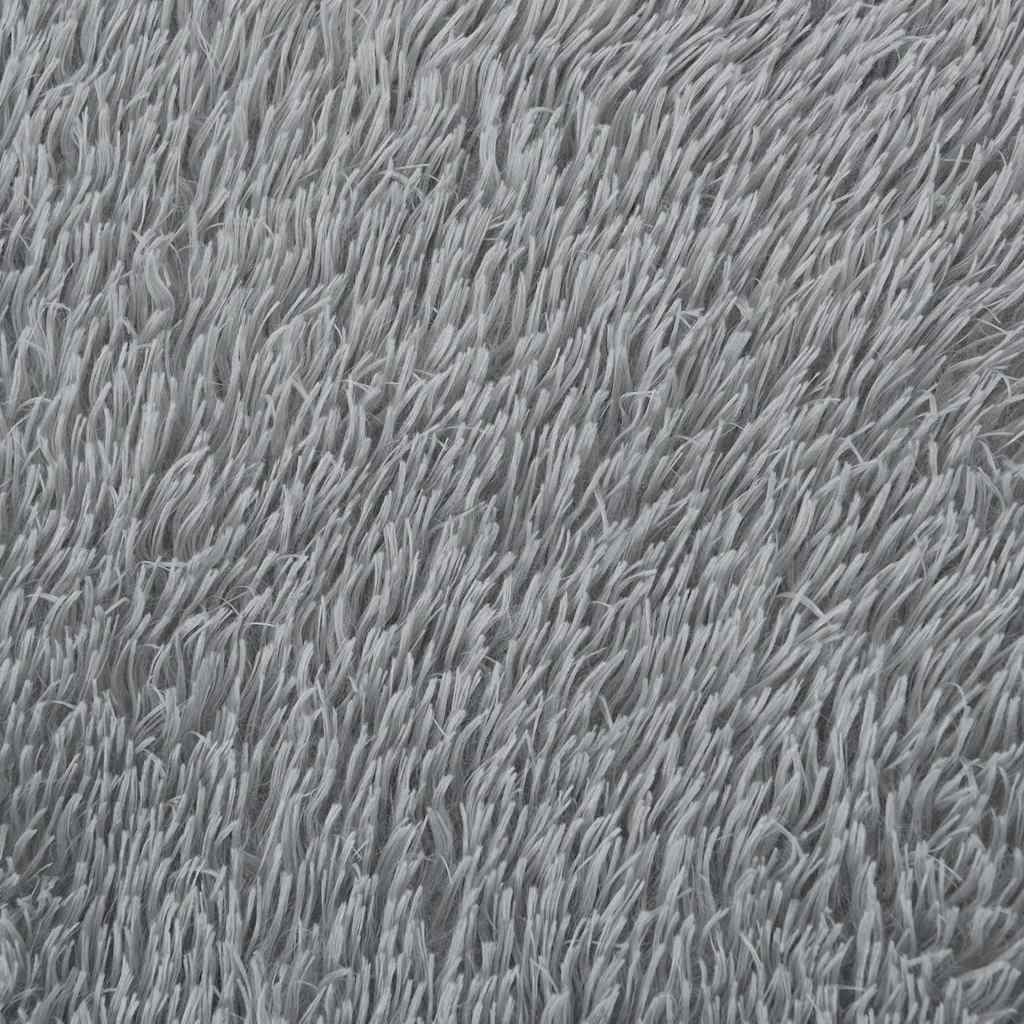 Shaggy Rug High Pile NAVARRA Light Grey 130x200 cm Polyester