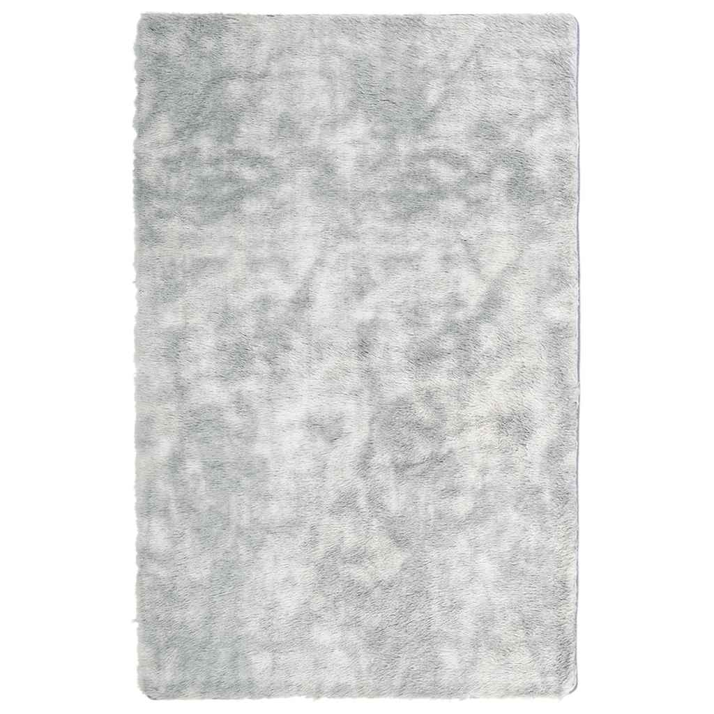 Shaggy Rug High Pile NAVARRA Silver Grey 130x200 cm Polyester