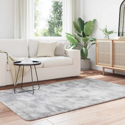 Shaggy Rug High Pile NAVARRA Silver Grey 130x200 cm Polyester
