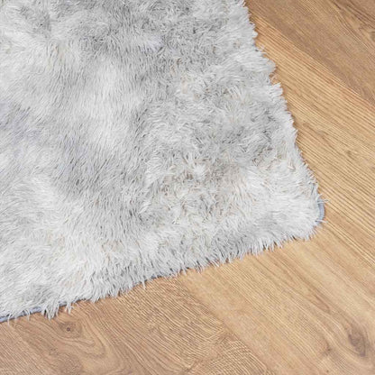 Shaggy Rug High Pile NAVARRA Silver Grey 130x200 cm Polyester
