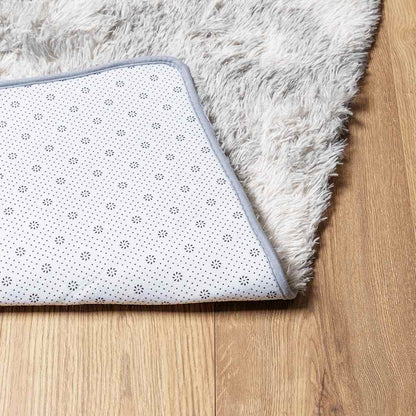Shaggy Rug High Pile NAVARRA Silver Grey 130x200 cm Polyester