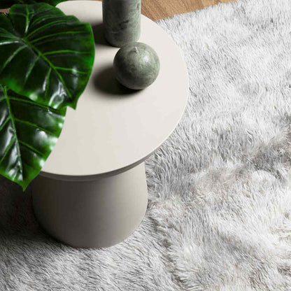 Shaggy Rug High Pile NAVARRA Silver Grey 130x200 cm Polyester