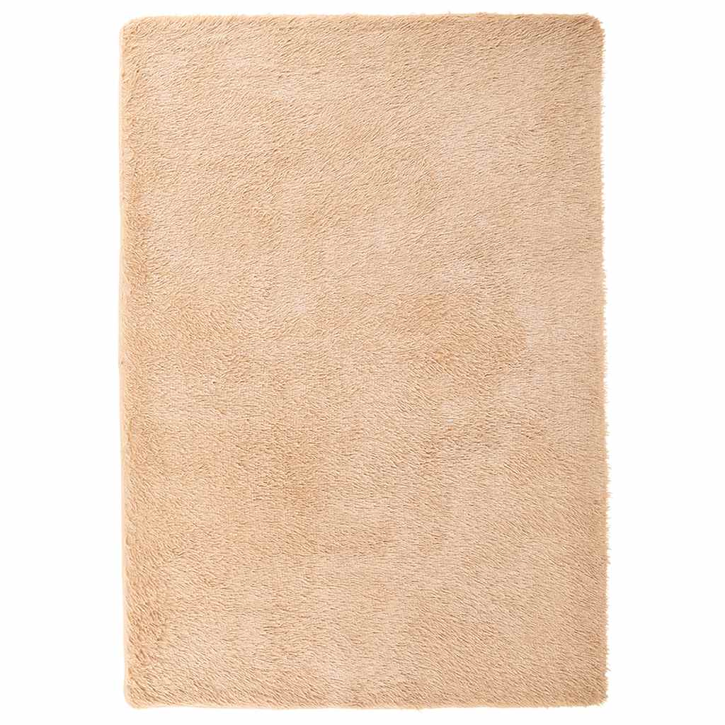 Shaggy Rug High Pile NAVARRA Beige 160x230 cm Polyester