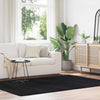 Shaggy Rug High Pile NAVARRA Black 160x230 cm Polyester