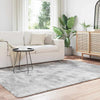 Shaggy Rug High Pile NAVARRA Light Grey 160x230 cm Polyester