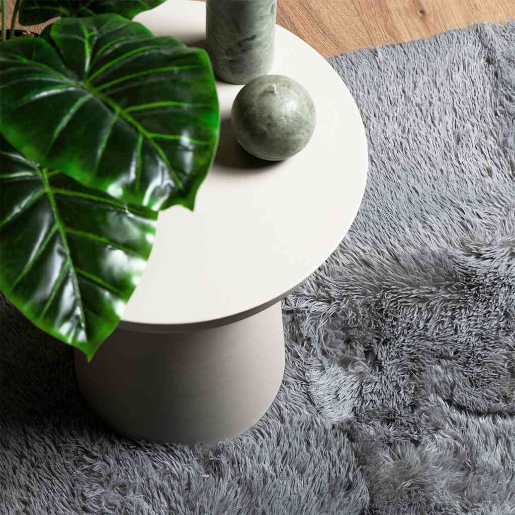 Shaggy Rug High Pile NAVARRA Light Grey 160x230 cm Polyester