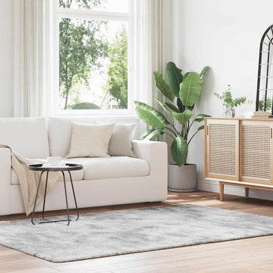 Shaggy Rug High Pile NAVARRA Light Grey 160x230 cm Polyester
