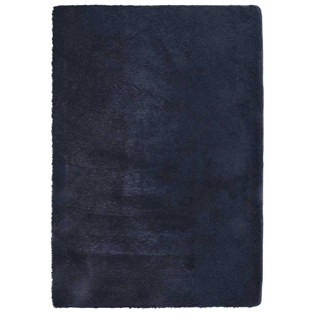Shaggy Rug High Pile NAVARRA Navy 160x230 cm Polyester