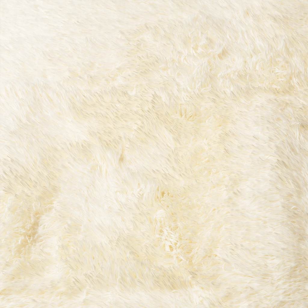 Shaggy Rug High Pile NAVARRA Cream 200x290 cm Polyester