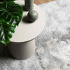 Shaggy Rug High Pile NAVARRA Light Grey 200x290 cm Polyester