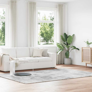 Shaggy Rug High Pile NAVARRA Light Grey 200x290 cm Polyester