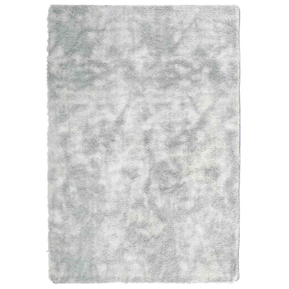 Shaggy Rug High Pile NAVARRA Silver Grey 200x290 cm Polyester