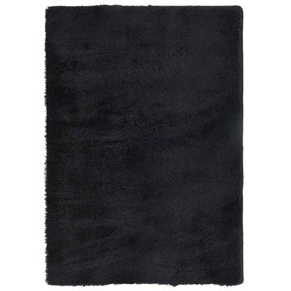 Shaggy Rug High Pile NAVARRA Black 240x340 cm Polyester