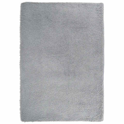 Shaggy Rug High Pile NAVARRA Light Grey 240x340 cm Polyester