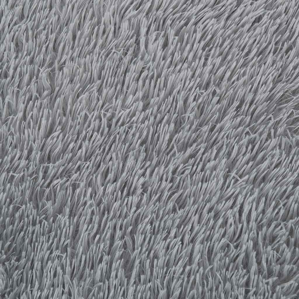 Shaggy Rug High Pile NAVARRA Light Grey 240x340 cm Polyester