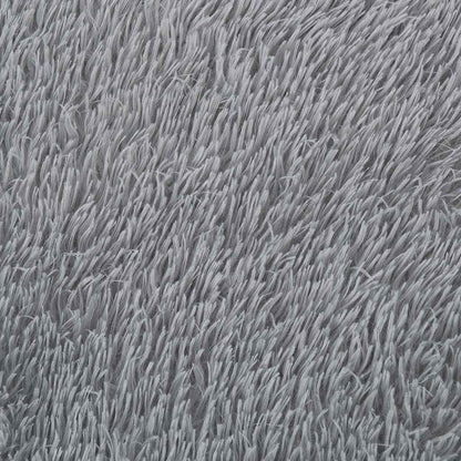 Shaggy Rug High Pile NAVARRA Light Grey 240x340 cm Polyester