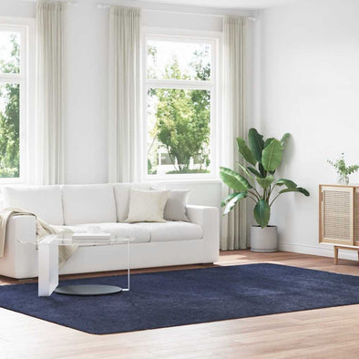 Shaggy Rug High Pile NAVARRA Navy 240x340 cm Polyester