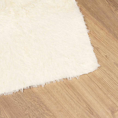 Shaggy Rug High Pile NAVARRA Cream 120x120 cm Polyester