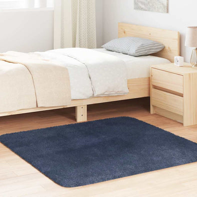 Shaggy Rug High Pile NAVARRA Navy 120x120 cm Polyester