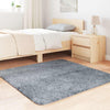 Shaggy Rug High Pile NAVARRA Silver Grey 120x120 cm Polyester