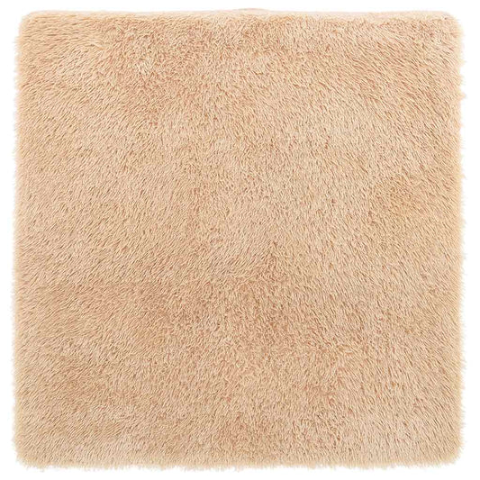 Shaggy Rug High Pile NAVARRA Beige 160x160 cm Polyester