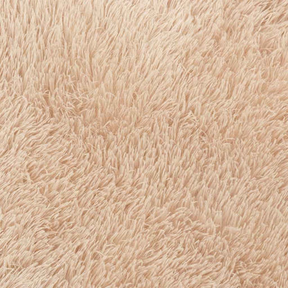 Shaggy Rug High Pile NAVARRA Beige 160x160 cm Polyester