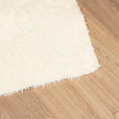 Shaggy Rug High Pile NAVARRA Cream 160x160 cm Polyester