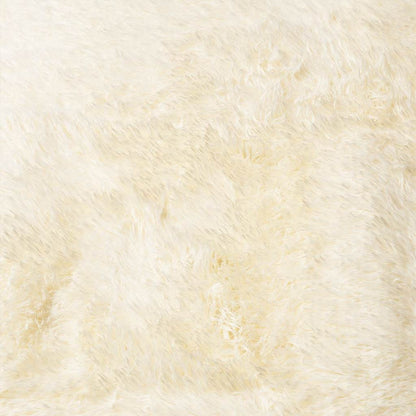Shaggy Rug High Pile NAVARRA Cream 160x160 cm Polyester
