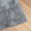 Shaggy Rug High Pile NAVARRA Silver Grey 160x160 cm Polyester