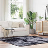 Shaggy Rug High Pile NAVARRA Dark Grey 200x200 cm Polyester