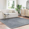 Shaggy Rug High Pile NAVARRA Silver Grey 200x200 cm Polyester