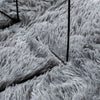 Shaggy Rug High Pile NAVARRA Silver Grey 200x200 cm Polyester