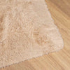 Shaggy Rug High Pile NAVARRA Beige 240x240 cm Polyester