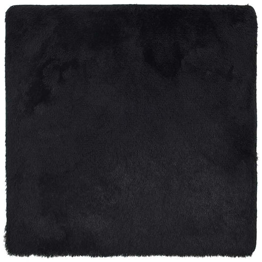 Shaggy Rug High Pile NAVARRA Black 240x240 cm Polyester