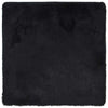 Shaggy Rug High Pile NAVARRA Black 240x240 cm Polyester