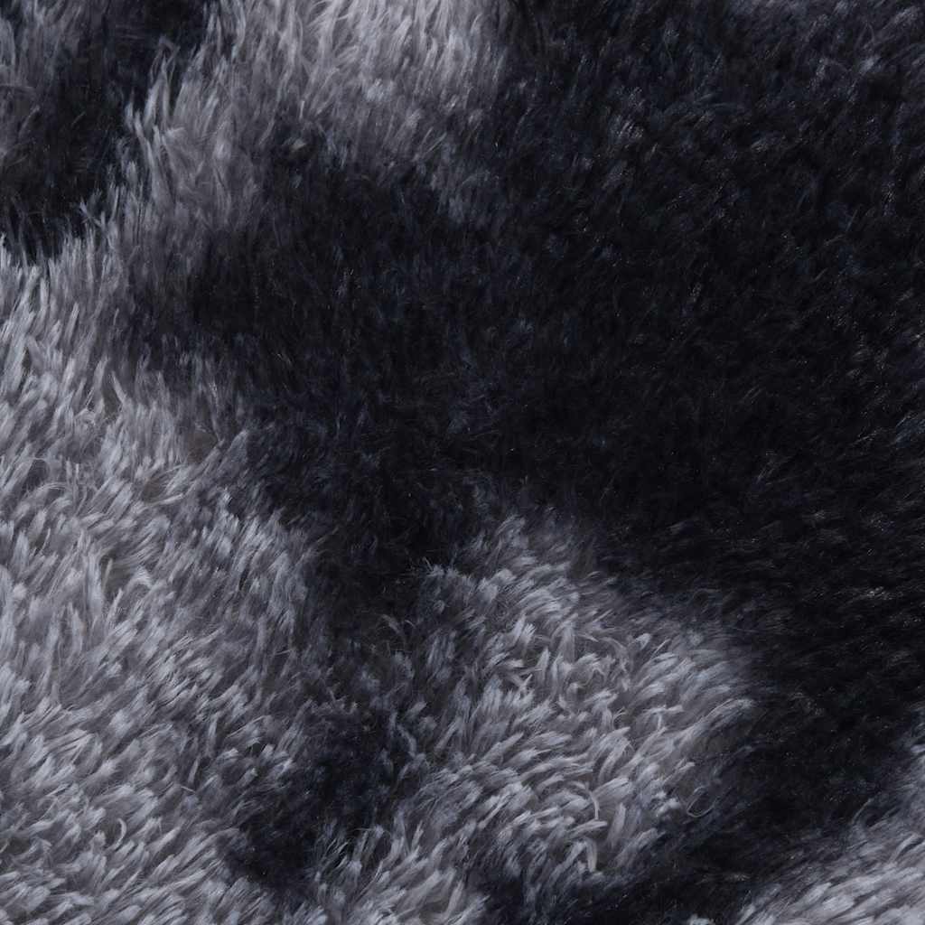 Shaggy Rug High Pile NAVARRA Dark Grey 240x240 cm Polyester