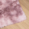 Shaggy Rug High Pile NAVARRA Dusty Pink 240x240 cm Polyester
