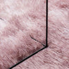 Shaggy Rug High Pile NAVARRA Dusty Pink 240x240 cm Polyester